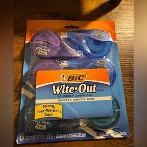 BIC Wite-Out Correction Tape Pack - Purple & Blue